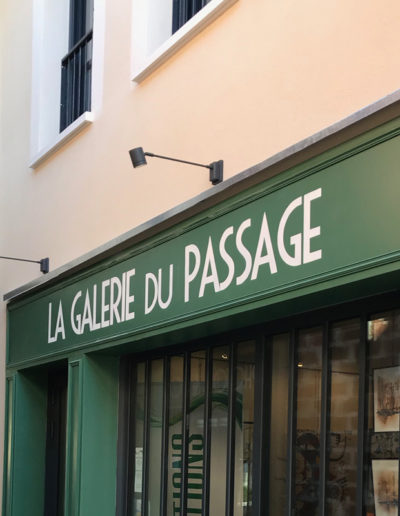Galerie du Passage, devanture bois, ARTBOIS24
